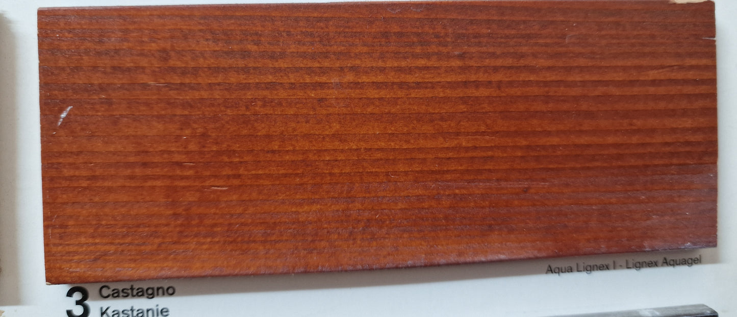 FINITURA IMPREGNANTE CERATA IN GEL AMONN LIGNEX AQUAGEL CASTAGNO 0,75LT