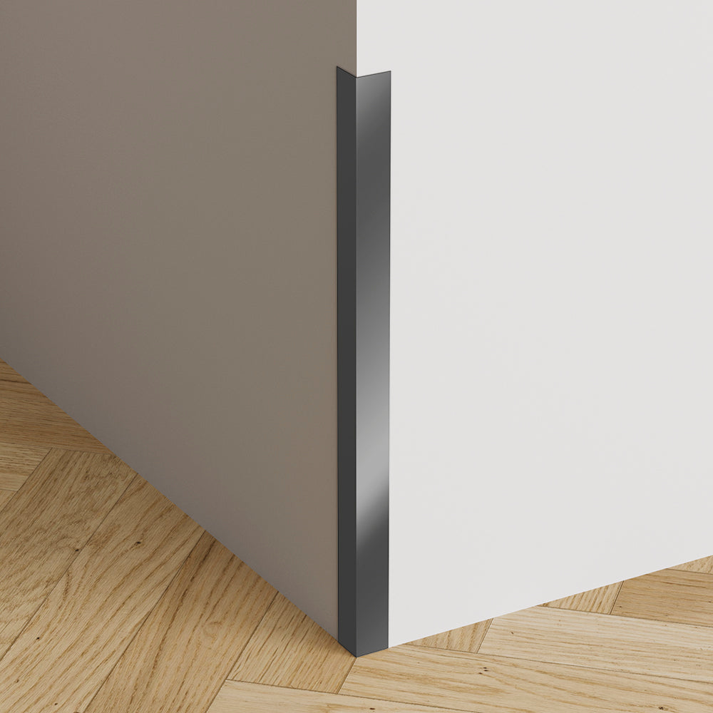 Angolare in PVC 10x10 mm - Argento Satinato - ARD