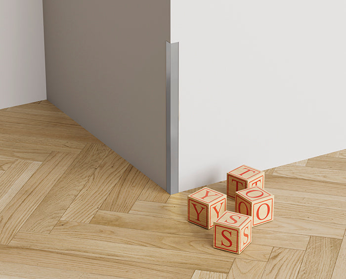 Angolare in Alluminio 10x10x3000 mm - Argento Opaco - ARD