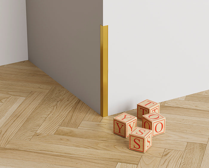 Angolare in Alluminio 15x15x3000 mm - Oro Opaco - ARD