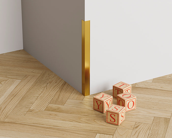 Angolare in Alluminio 25x25x3000 mm - Oro Lucido - ARD