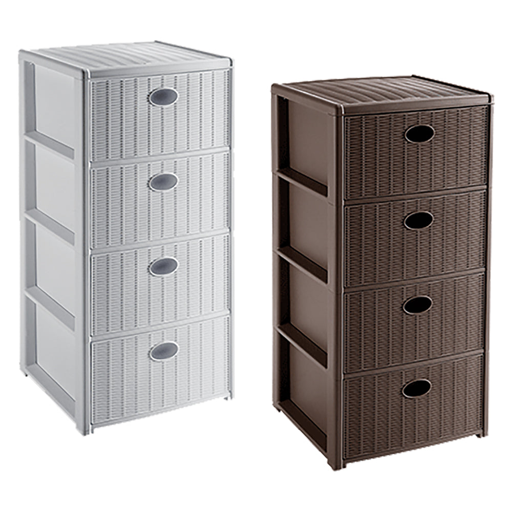STEFANPLAST - Cassettiera 'Elegance' Cm 40X40Xh80 - Bianca COD. 8