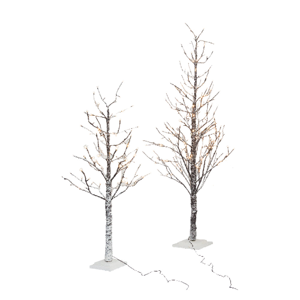 Albero Tronco E Rami Innevati Con Luci Led H. 180 Cm - 270 Luci L