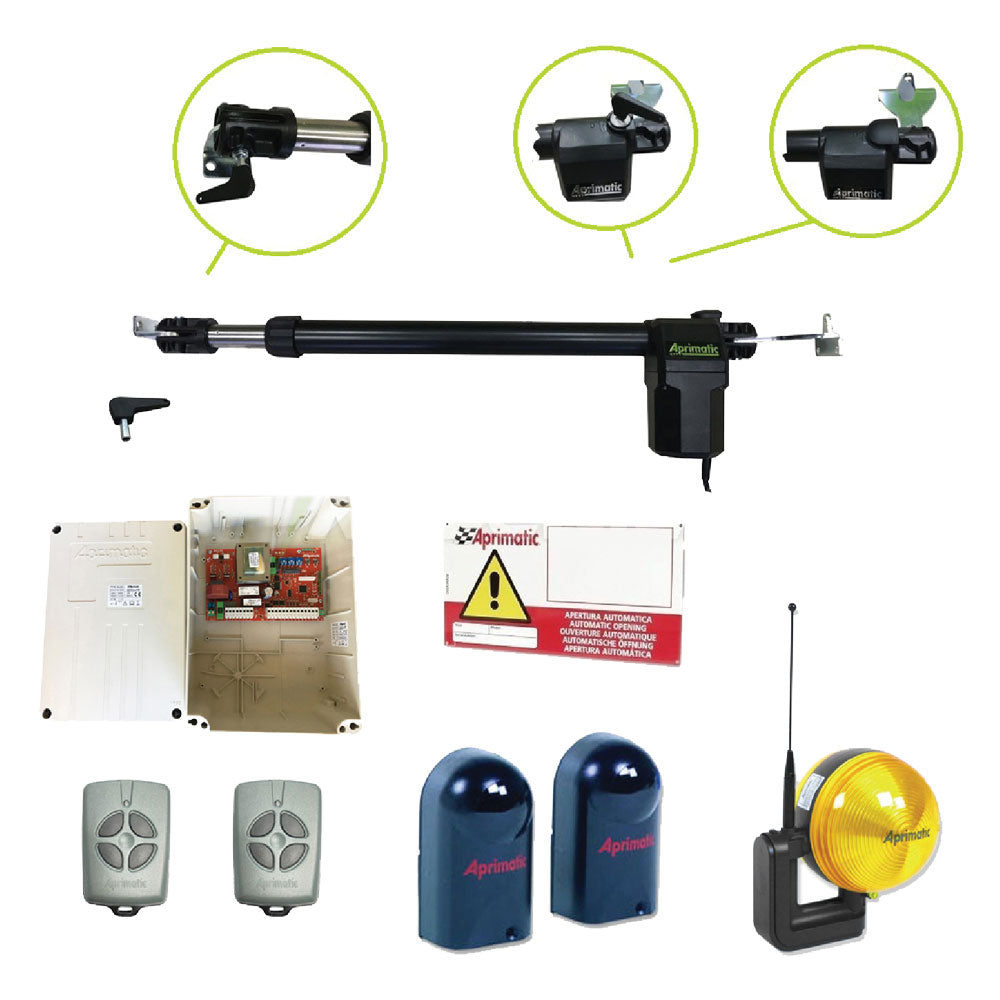 APRIMATIC - Kit Automazione Cancelli Ante Battenti 'Ap350' Peso A