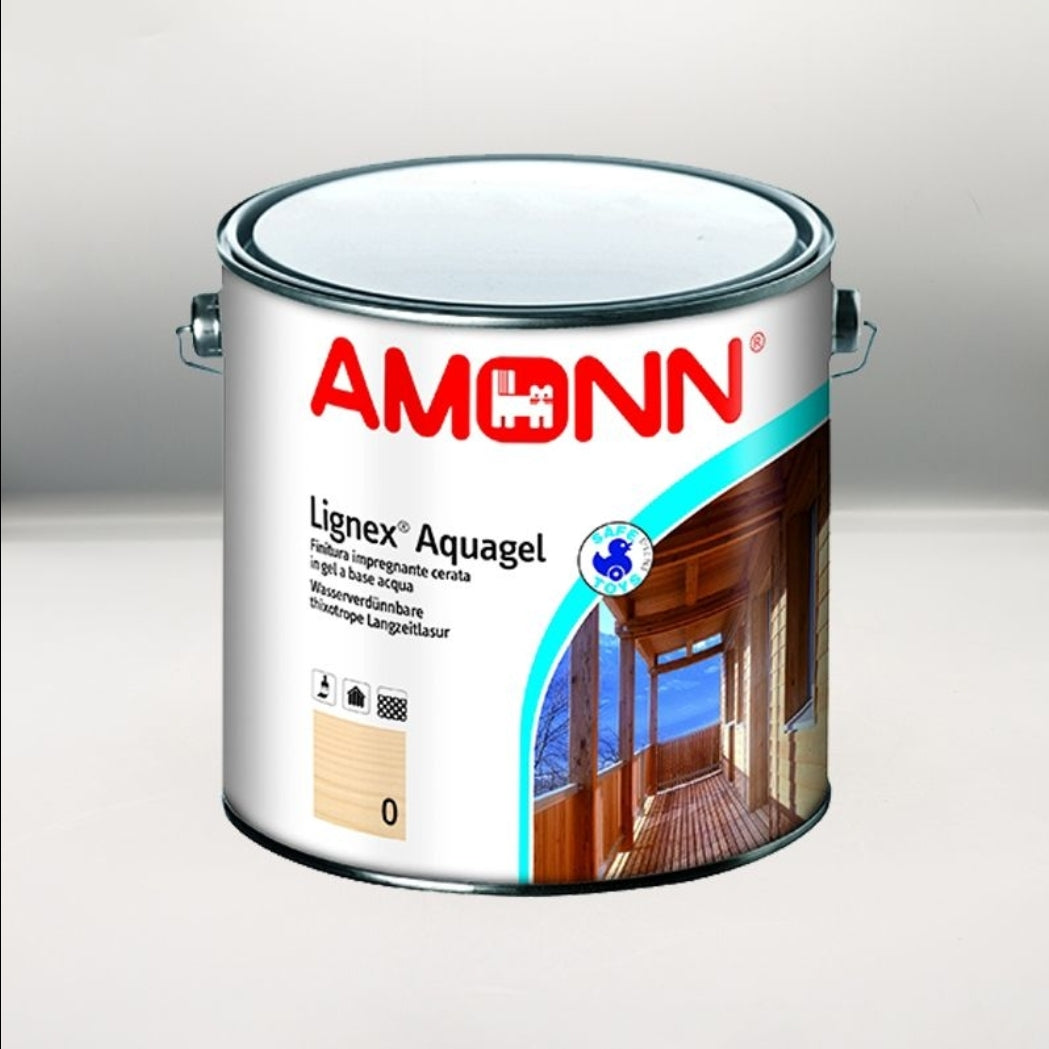 FINITURA IMPREGNANTE CERATA IN GEL AMONN LIGNEX AQUAGEL QUERCIA 0,75LT