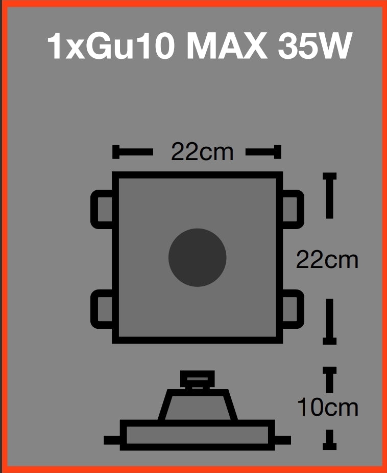 FARETTO IN GESSO A INCASSO PER CARTON GESSO