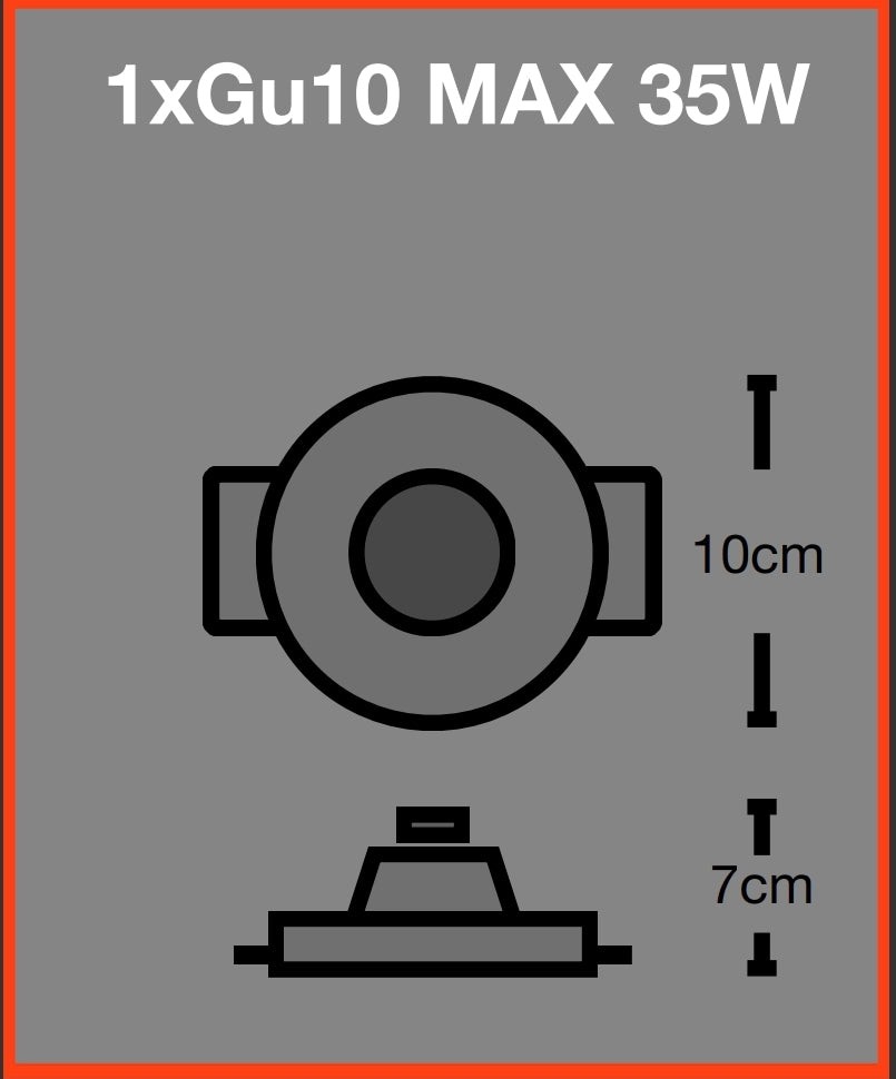 FARETTO IN GESSO A INCASSO PER CARTON GESSO