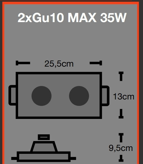 FARETTO IN GESSO A INCASSO PER CARTON GESSO