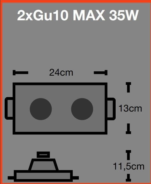 FARETTO IN GESSO A INCASSO PER CARTON GESSO