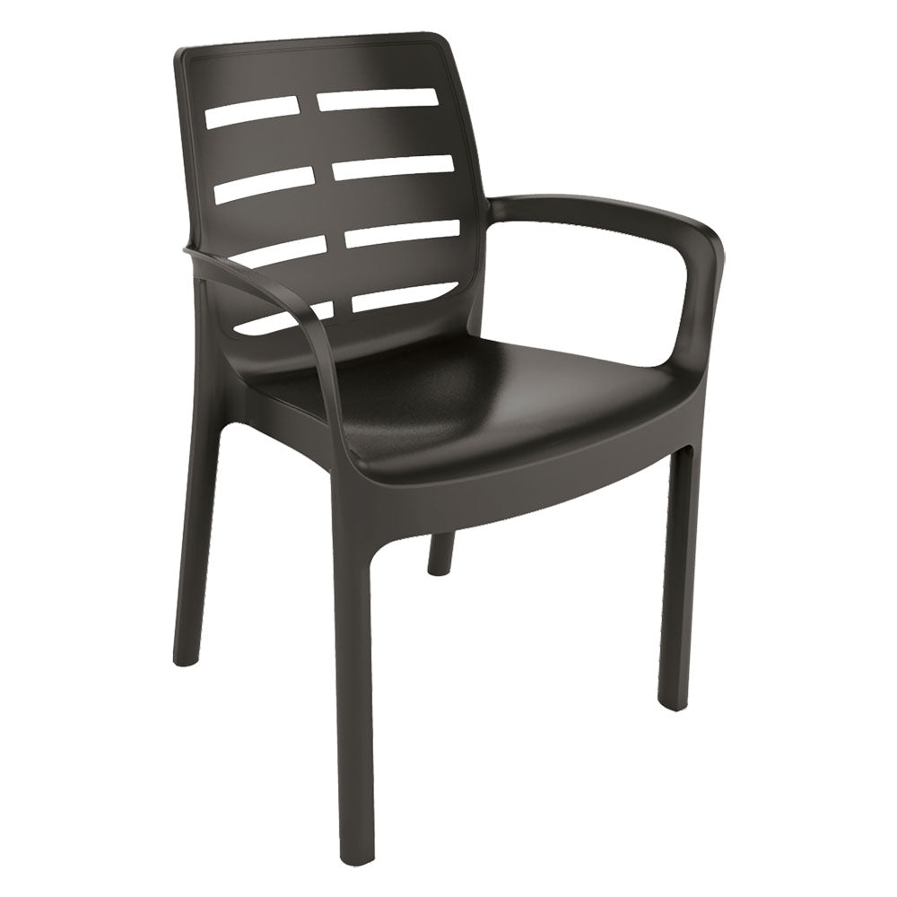 IPAEPROGARDEN - Sedia In Polipropilene 'Borneo' Antracite COD. 61