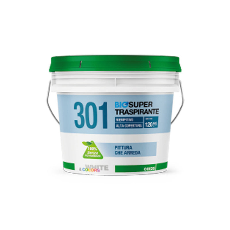 03A - 301 BioSuperTraspirante 4lt WHITE + COLORS