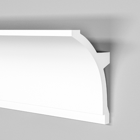 Cornice Portaled in DuroPolimero per alloggio LED 2000x100x50mm