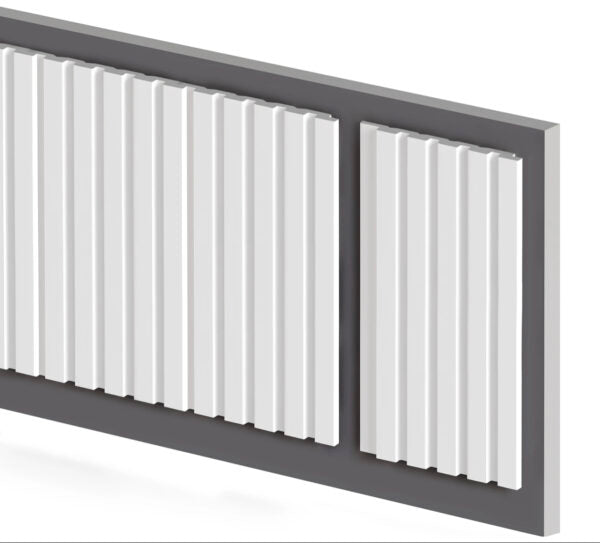Lamelli bianco venato design LE BOISERIE per pareti