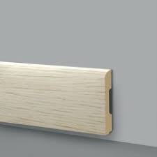 Battiscopa in Duropolimero effetto Legno Rovere Sbiancato 2 Metri x68x10mm