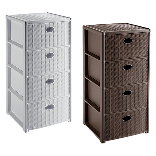 STEFANPLAST - Cassettiera 'Elegance' Cm 40X40Xh80 - Tortora COD. 