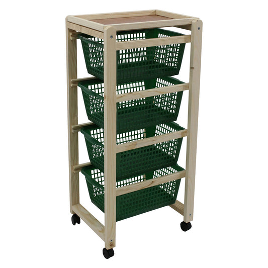 Carrello Da Cucina Con Cestelli Colore Naturale COD. 8035450