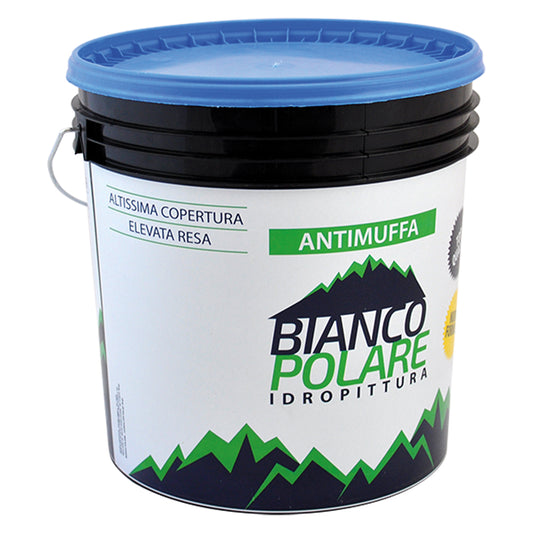 BIANCO POLARE - Idropittura Semilavabile Antimuffa Traspirante Lt.   4 COD.9008710