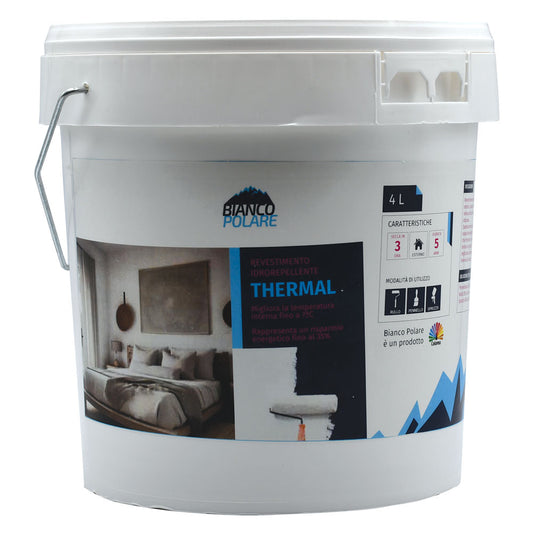 BIANCO POLARE - Rivestimento Idrorepellente 'Thermal' Lt.  4 COD.9008796