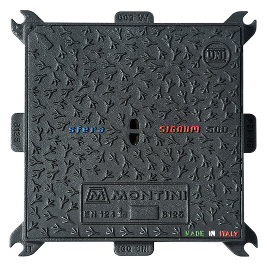 MONTINI - Chiusino In Ghisa B125 Signum - 40 X 40 - Kg 11 COD. 10