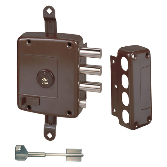 CISA - Serratura Da Applicare Triplice Per Legno Art. 571 E 60 Sx