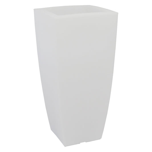 Vaso Quadro 'Stilo Lamp' Cm 40X40Xh.90 Lt.20 Ghiac./Luc.Bia. COD.6126860