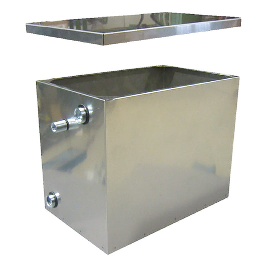 Vaso Di Espansione In Acciaio Inox Lt. 30 - Cm. 41 X 26 X H.31 CO