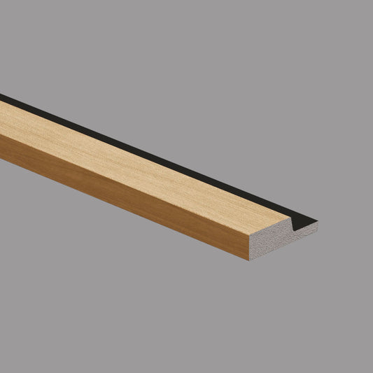 Profilo di Chiusura in Polimeri 42x12x2800 mm Black and Wood Acero - ARD