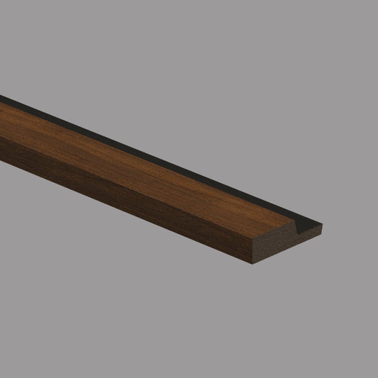 Profilo di Chiusura in Polimeri 42x12x2800 mm Black and Wood Noce - ARD