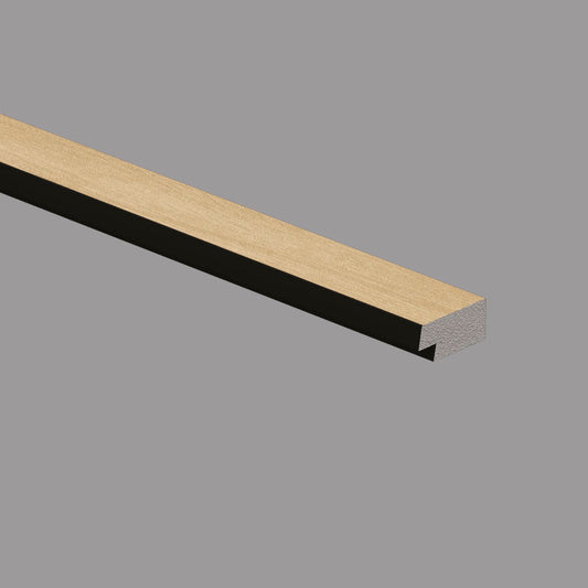 Profilo di Chiusura in Polimeri 27x12x2800 mm Black and Wood Acero - ARD
