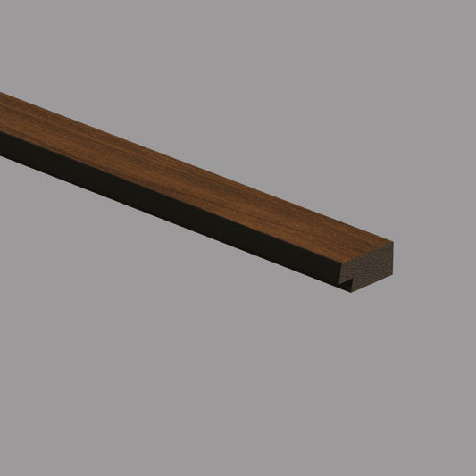 Profilo di Chiusura in Polimeri 27x12x2800 mm Black and Wood Noce - ARD
