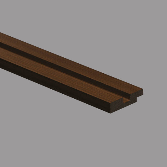 Profilo di Chiusura in Polimeri 50x12x2800 mm Noce - ARD