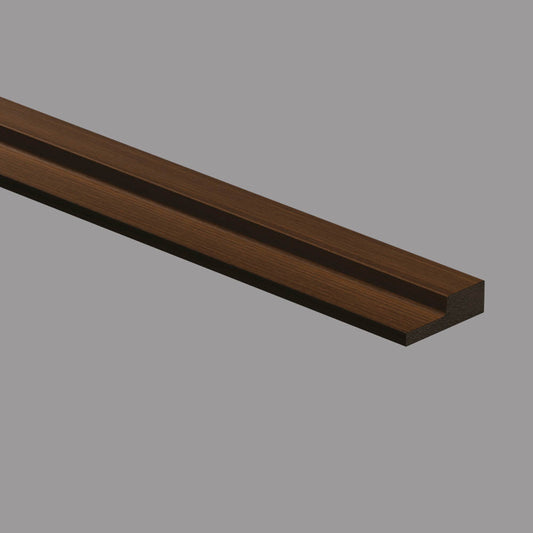Profilo di Chiusura in Polimeri 40x12x2800 mm Noce - ARD