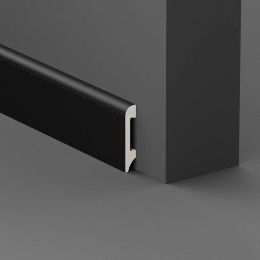 Battiscopa in Polimero 75x14x2000 mm - Nero - ARD