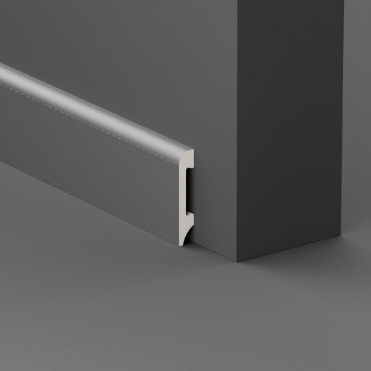 Battiscopa in Polimero 75x14x2000 mm - Silver - ARD