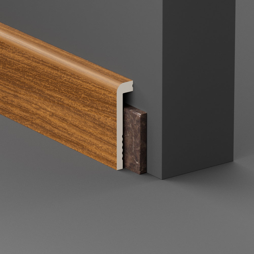 CopriBattiscopa in Polimero 100x25x2000 mm - Rovere Caldo - ARD