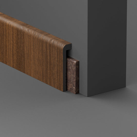 CopriBattiscopa in Polimero 100x25x2000 mm - Noce - ARD