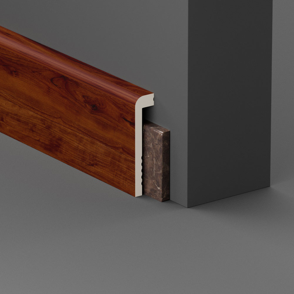 CopriBattiscopa in Polimero 100x25x2000 mm - Mogano - ARD
