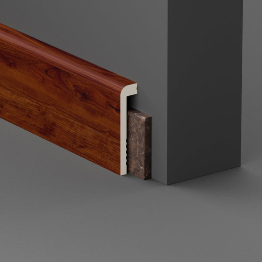 CopriBattiscopa in Polimero 100x25x2000 mm - Mogano - ARD
