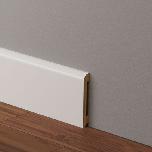 Battiscopa in Polimero 100x15x2000 mm - Effetto Legno Bianco - ARD