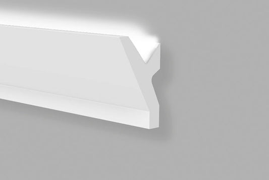 Cornice in Polimero alloggio LED 60x37x2000 mm - ARD