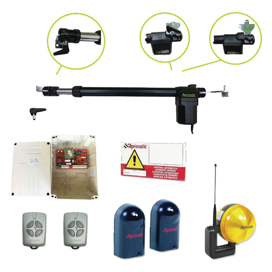 APRIMATIC - Kit Automazione Cancelli Ante Battenti 'Ap350' Peso A