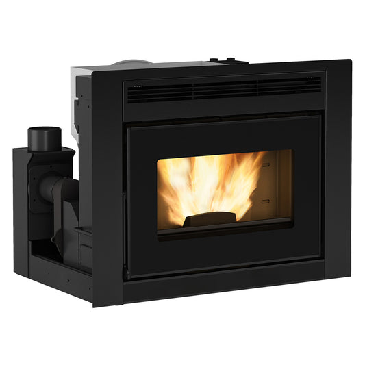 EXTRAFLAME NORDICA - Inserto A Pellet 'Comfort Idro L80' Colore Nero COD.7001586