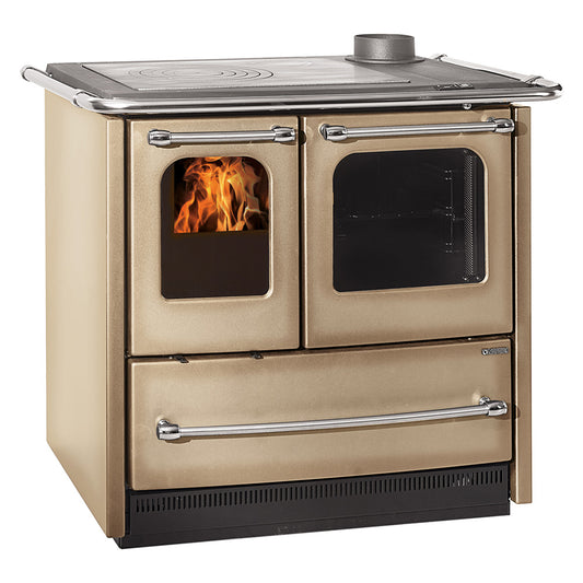 NORDICA EXTRAFLAME - Cucina A Legna 'Sovrana Easy Evo 2.0' Colore Cappuccino COD.7000711