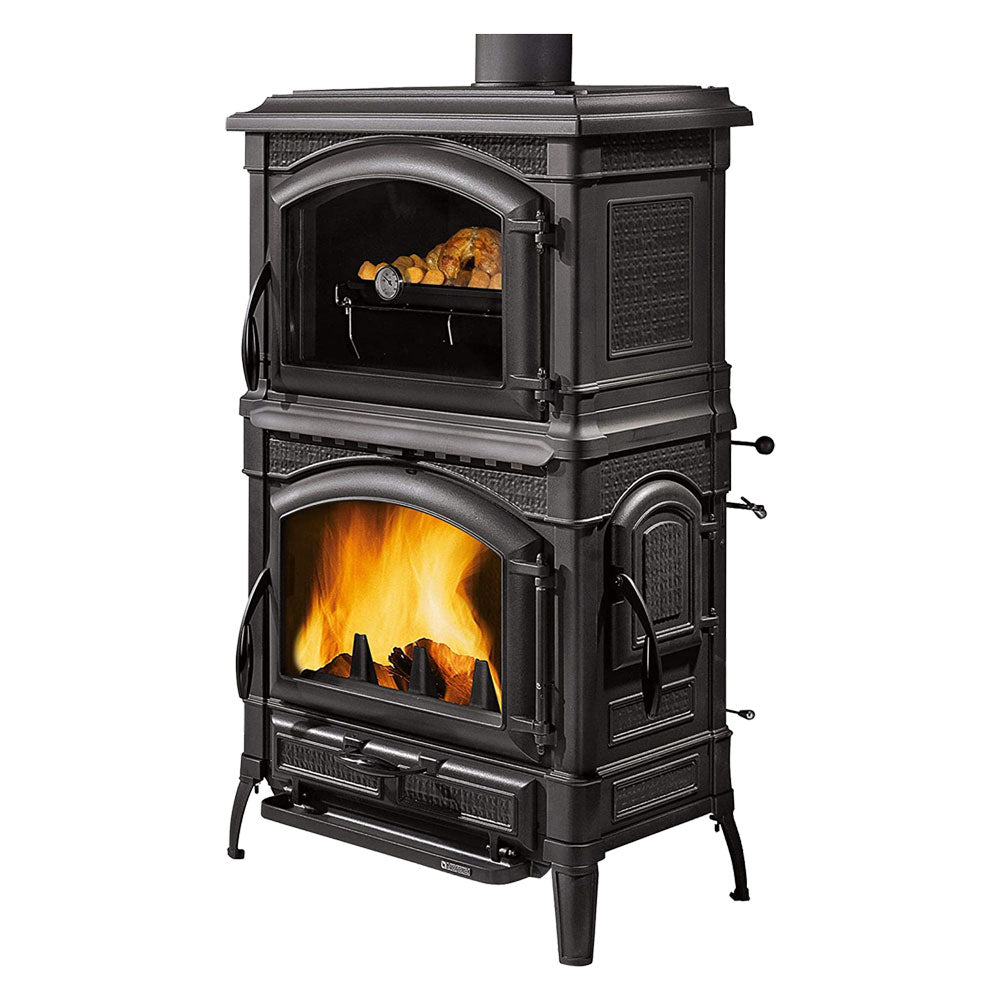 NORDICA EXTRAFLAME - Stufa A Legna 'Isotta Forno Evo' Nero Antracite COD.700115