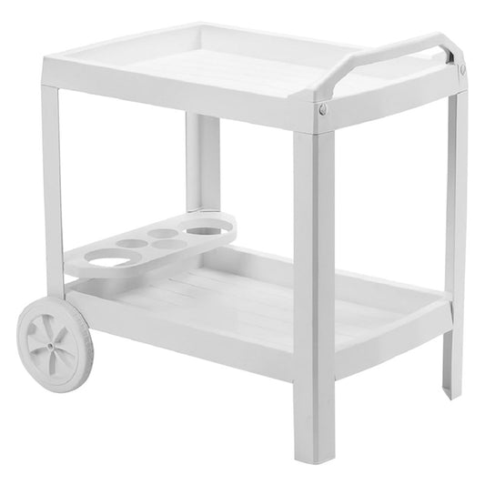 IPAEPROGARDEN - Carrello Portavivande In Plastica 'Astro' Bianco 