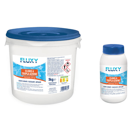 FLUXY - Triplex In Pastiglie Kg.5 - Pastiglie 200 Gr. Secchio COD