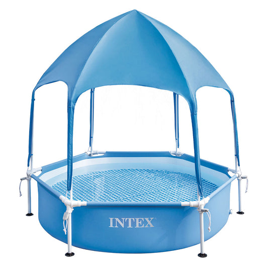 INTEX - Piscina Con Telaio 'Canopy Metal Frame' Cm 183 X 38 - Cap