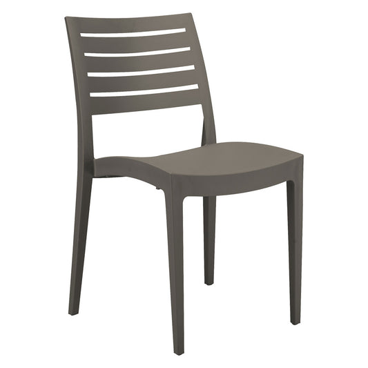 GRANDSOLEIL - Sedia In Polipropilene 'Firenze' Antracite COD. 612