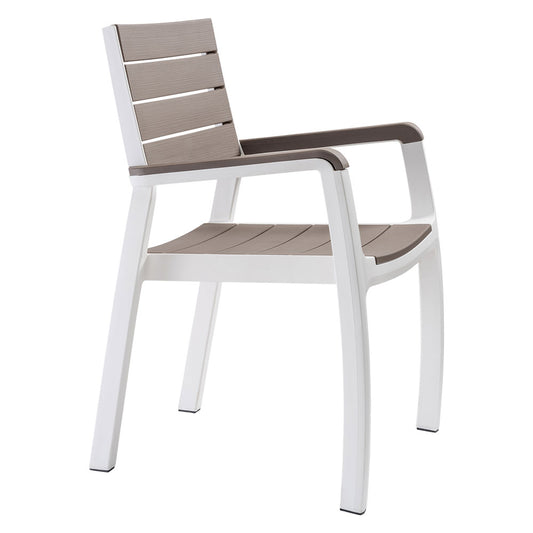KETER - Sedia In Polipropilene 'Harmony Armchair' Bianco/Cappucci