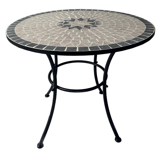 Tavolo Decoro Mosaico 'Aurora' Ø 80 X H.73 Cm - Seconda Scelta CO